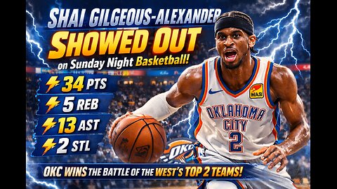 Shai Gilgeous-Alexander SHOWED OUT on Sunday Night Basketball!