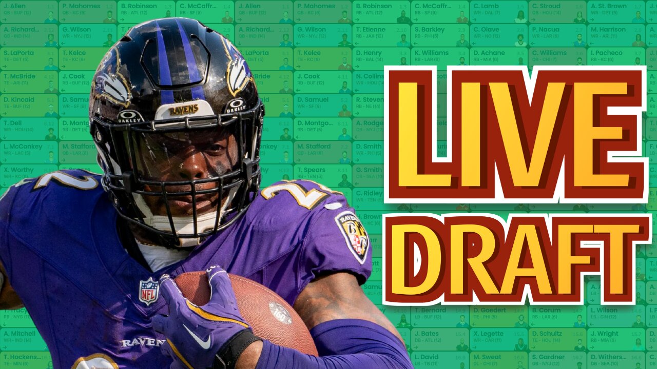 Crush the Competition: LIVE Fantasy Football Draft Like a PRO!