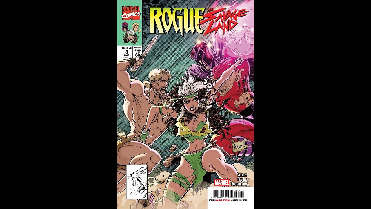 Rogue: The Savage Land #3 Marvel Comics #Quickflip