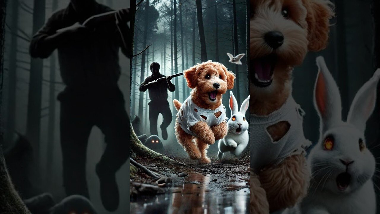Bunny Rescues Abandoned Puppy