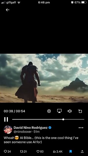 AI Jesus and Bible clip