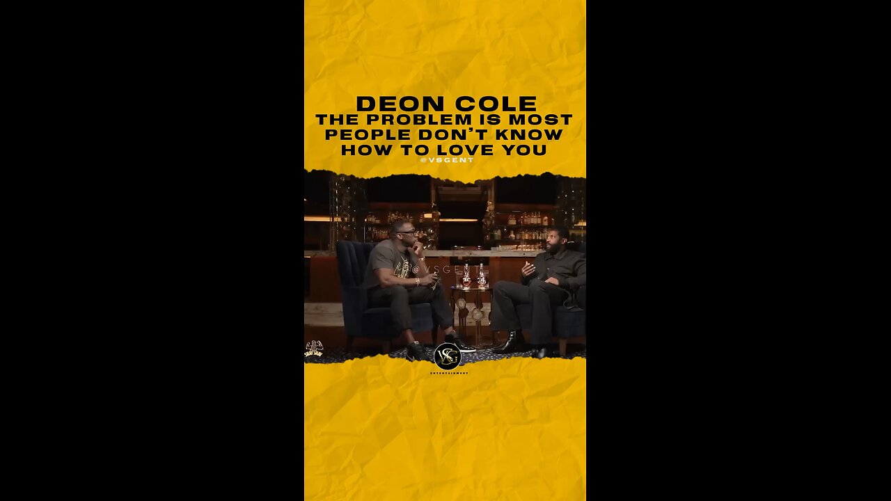 @deoncole The problem is most people don’t know how to love you