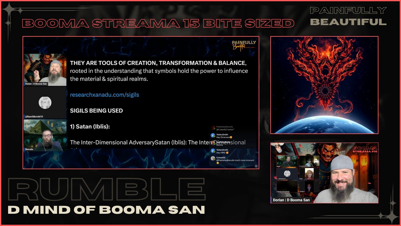 BOOMA STREAMA #15 Bite Sized | Sigils, Satan, Demons & Hunter Biden the Crack Head w/ Ryan Sikorski, Biscuits & D Booma San