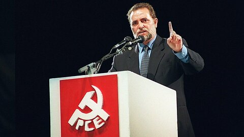 Julio Anguita en la Fiesta del Partido Comunista 1988
