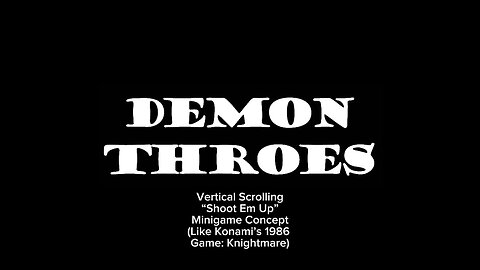 Demon Throes - Game Concept