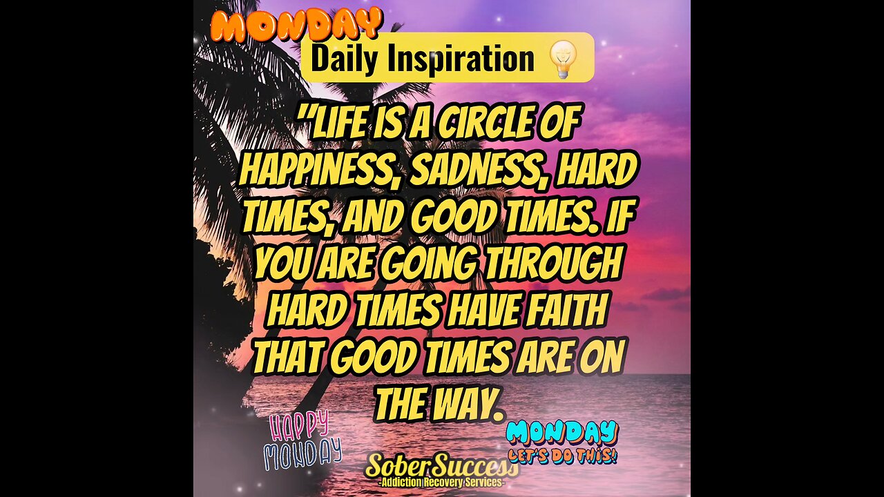 🗣Have Faith, Good Times Are On The Way‼️❤️#DailyInspiration #MorningQuote #SoberCoach #Quotes