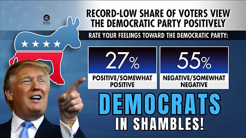 DEMOCRATS APPROVAL RATING AT ALL TIME LOW 27% Disaster Proves TRUMP IS KING!