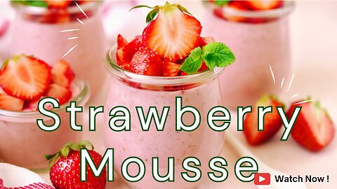 🍓 STRAWBERRY MOUSSE | QUICK and EASY Recipe 🍓