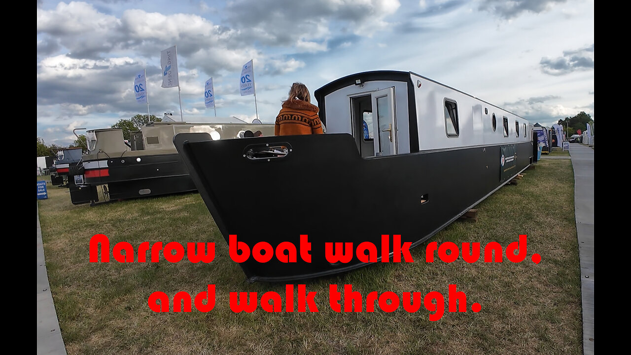 Our narrow boat went to the Crick boat show 2025.