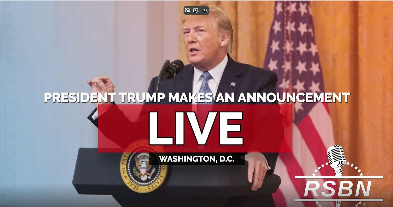 President Trump Makes an Announcement - WATCH PARTY! 9/5/25