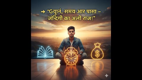 Samay, Gyaan Aur Paisa – Zindagi Badalne Wala Formula 💰⏳💡"