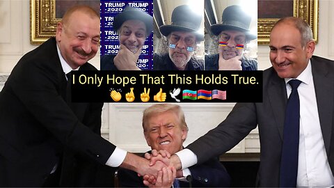 Azerbaijan And Armenia May Come To Peace. 👏🤞✌️👍🕊🇦🇿🇦🇲🇺🇸