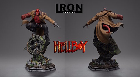 Hellboy 2: The Golden Army - Hellboy Art Statue [1/10 Scale by Iron Studios]
