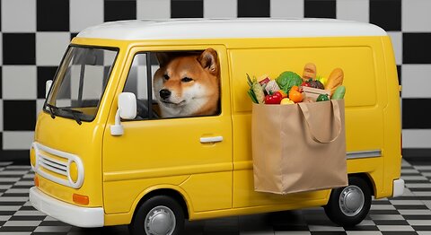 My Dog always helps with the Groceries