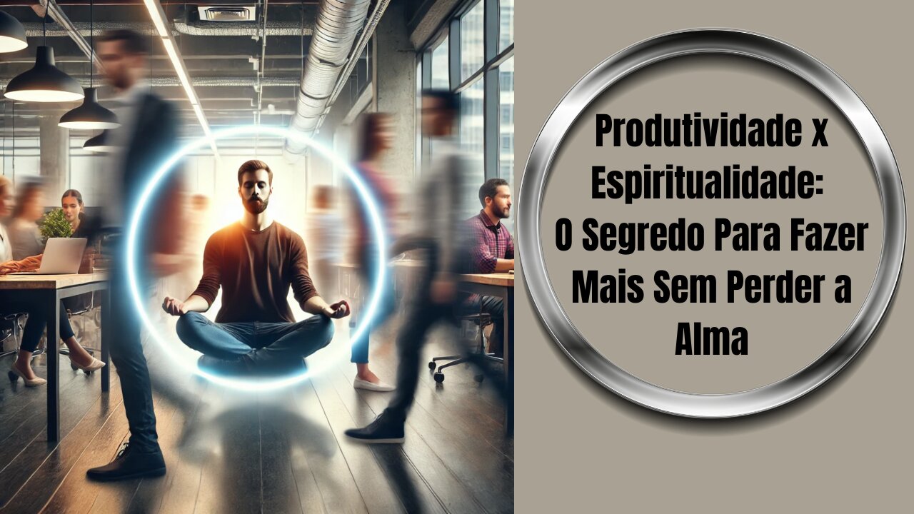 Produtividade × Espiritualidade: O Segredo Para Fazer Mais Sem Perder a Alma