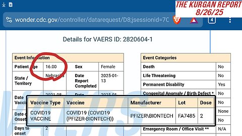 VAERS: 16 YEAR OLD GIRL DEVELOPS MAJOR MENSTRUAL BLEEDING DISORDER!