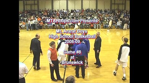 Mt. Ararat High School Boys Basketball 2008-2009 Season GAME #8 At Brunswick