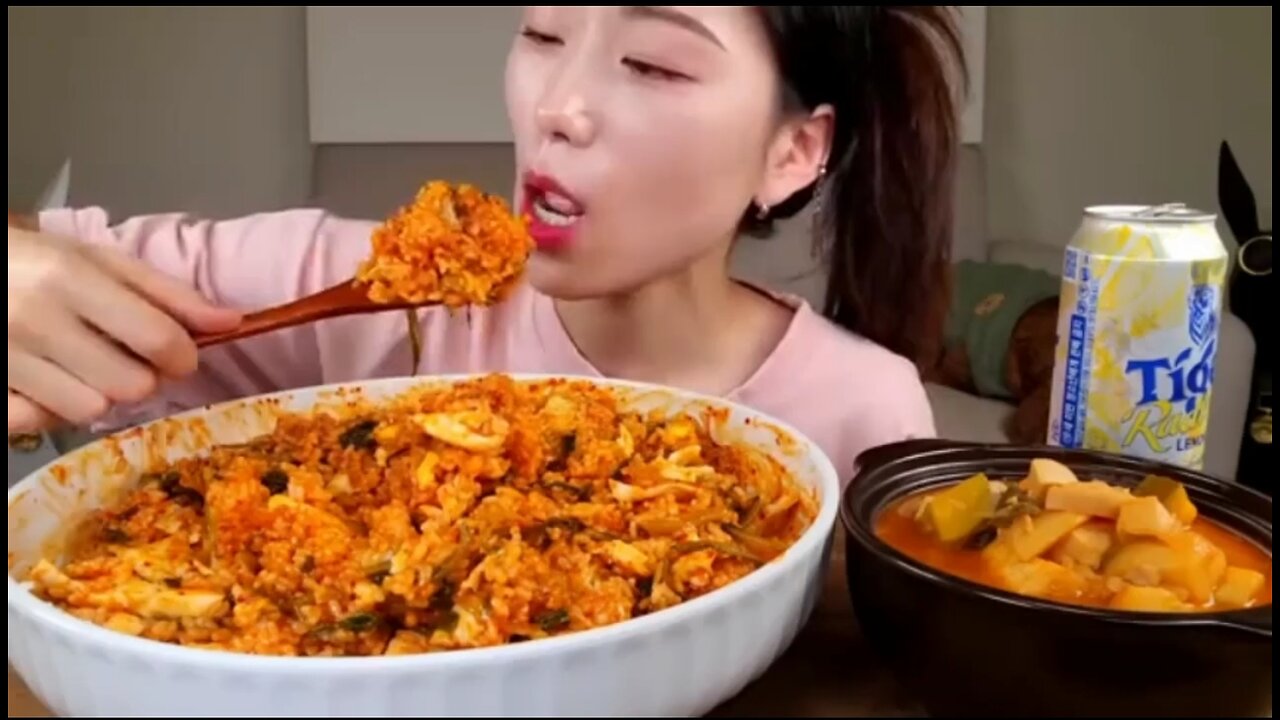 Korean bibimbap Mukbang