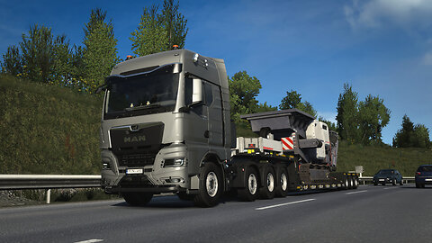 ETS2 | MAN TGX 640 | Strasbourg FR to Zurich CH | Mobile Crusher 40t