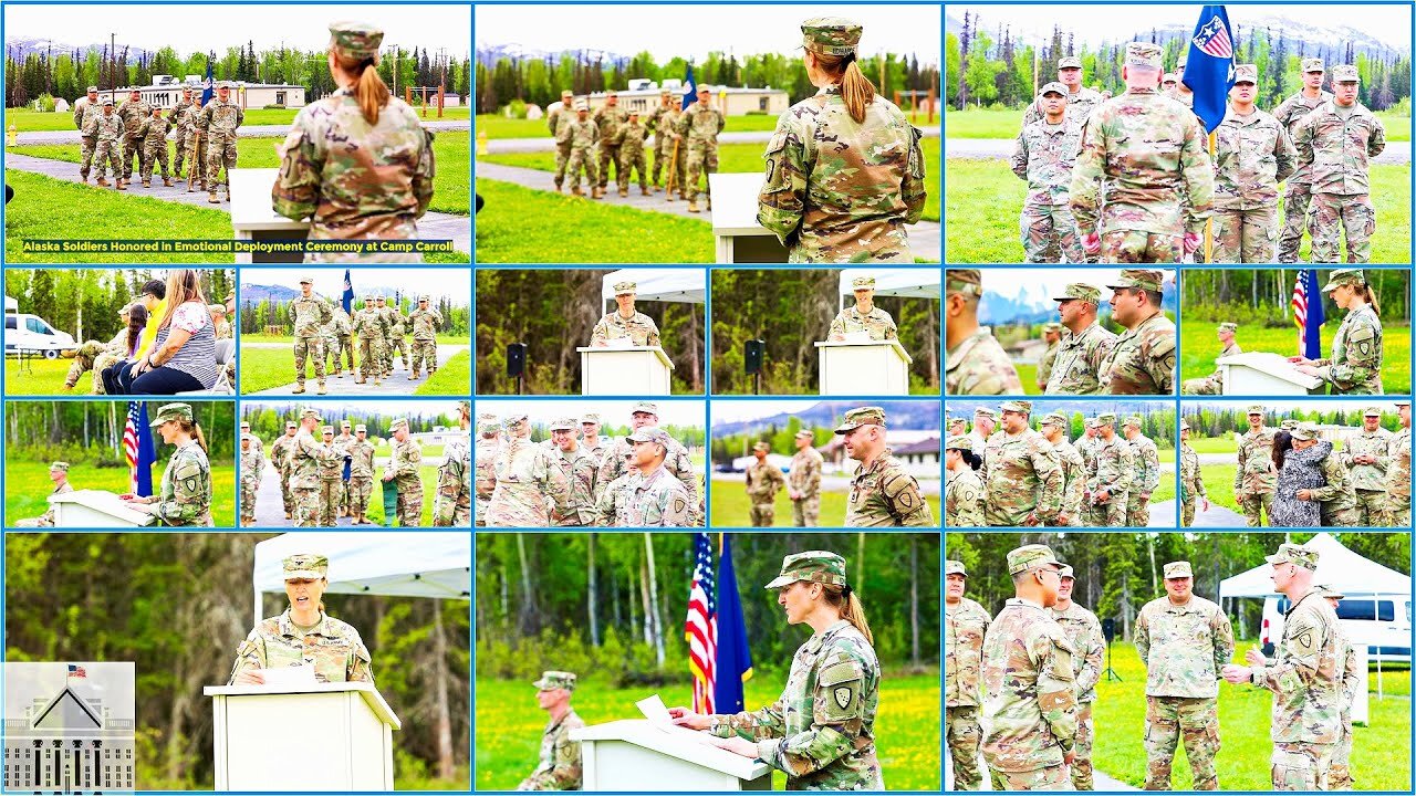 Alaska Guard Soldiers Get Emotional Surprise During Deployment Ceremony