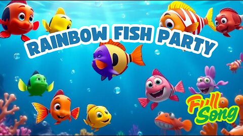 Rainbow Fish Party 🐟🌈 | Learn Colors Under the Sea with JumpyJoy Nursery Rhymes