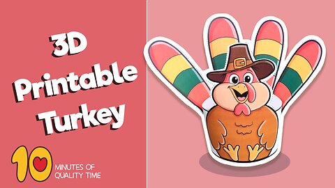 3D Printable Turkey Craft