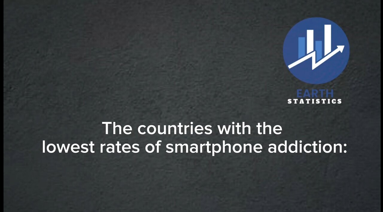 The countries with the lowest rates of smartphone addiction