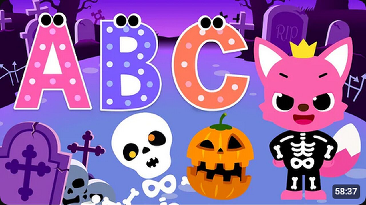 Boo! ABC Halloween songs _ Learn Alphabet