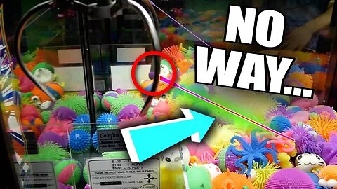 This happened at the claw machine...
