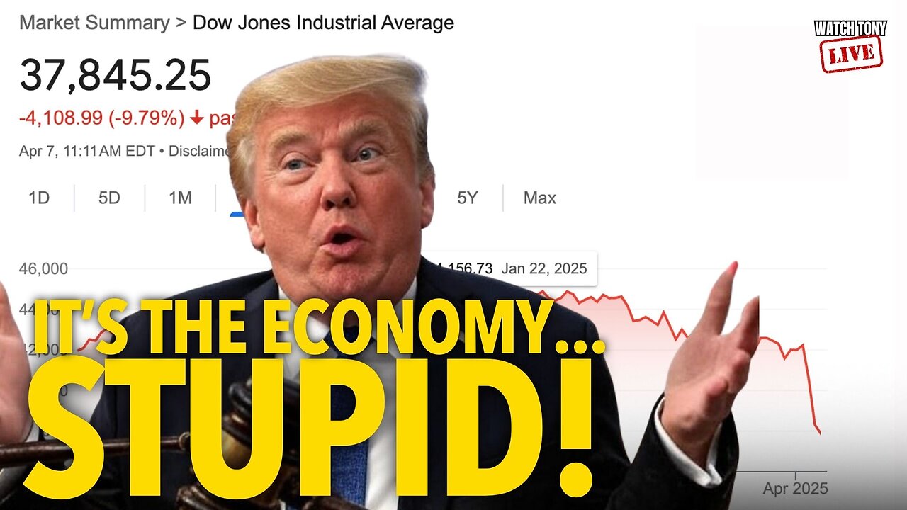 Trump CRASHES the Stock Market—On PURPOSE | The Tony Michaels Podcast #876