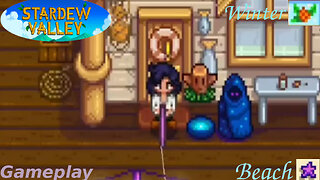 Stardew Valley - Fishing In The Beach [Winter Season] #6 - Gameplay Series (Night Market Day 2)