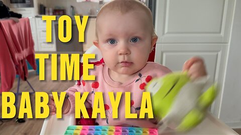 Baby Kayla’s Cute Pop-It Toy Adventure! 🎈 | Daily Toy Time Vlog