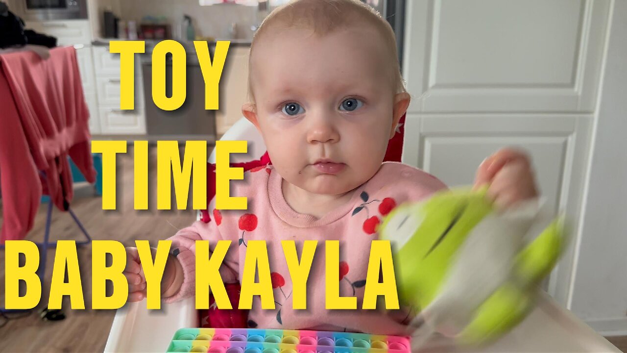 Baby Kayla’s Cute Pop-It Toy Adventure! 🎈 | Daily Toy Time Vlog