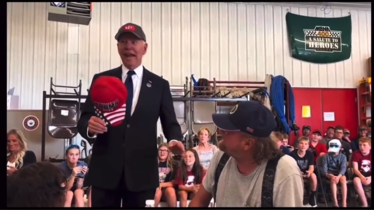 One year ago Joe Biden put on a MAGA HAT!