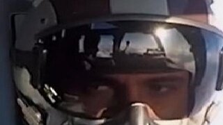 JFK JR VINCENT KENNEDY SUPERBOWL FLYOVER FIST BUMP-