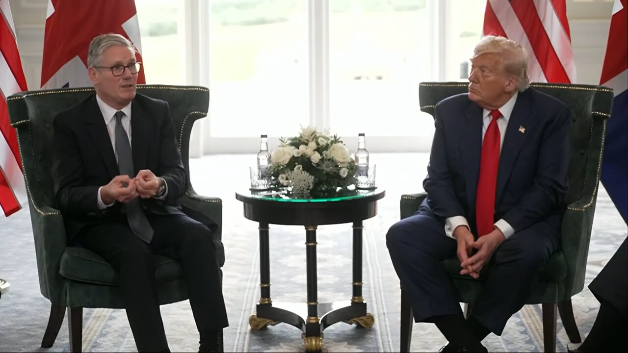 PRESIDENT TRUMP MEETS WITH BRITISH PRIME MINISTER