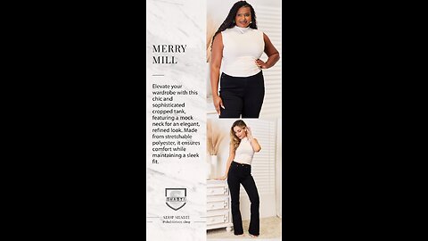 Elegant Mock Neck Ruched Cropped Tank🖤