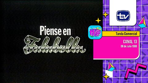 Tandas Comerciales Canal 13 (08 de Julio 1988)