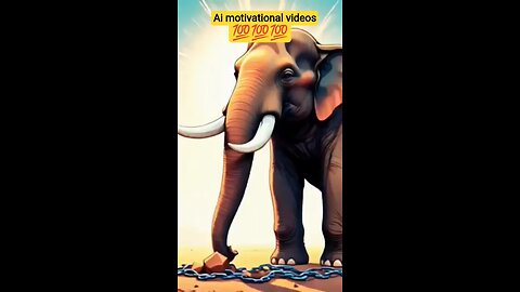 Elephant Motivational Ai video.