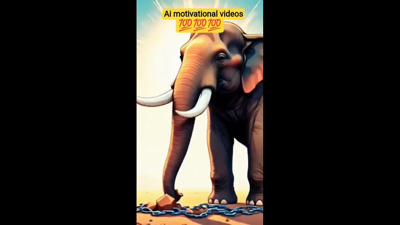 Elephant Motivational Ai video.