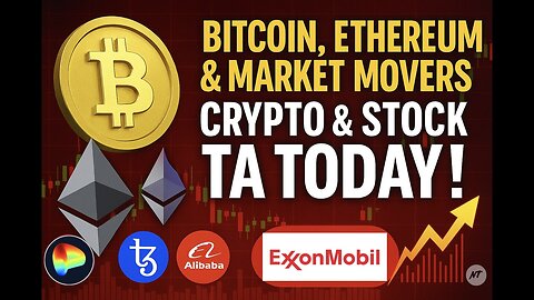 Bitcoin, Ethereum & Market Movers – Crypto & Stock TA Today! 💹
