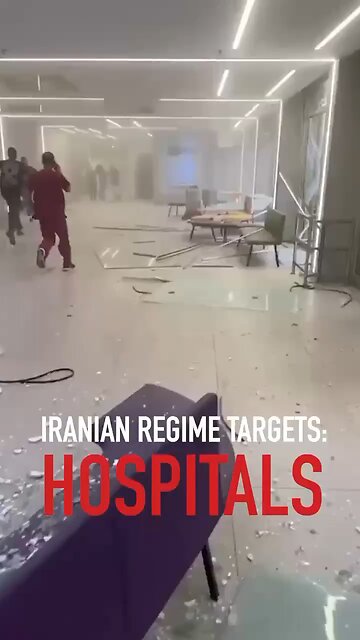 While Israel attacks Military targets ONLY - Iran is targeting Hospitals and Apartments buildings!