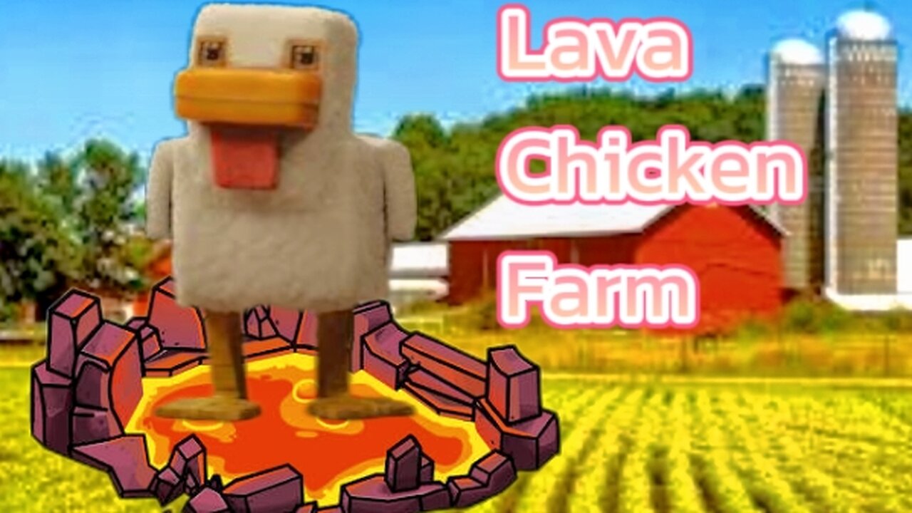 Minecraft How to build lava chicken farm #gaming #minecraft #tutorial #survivalseries