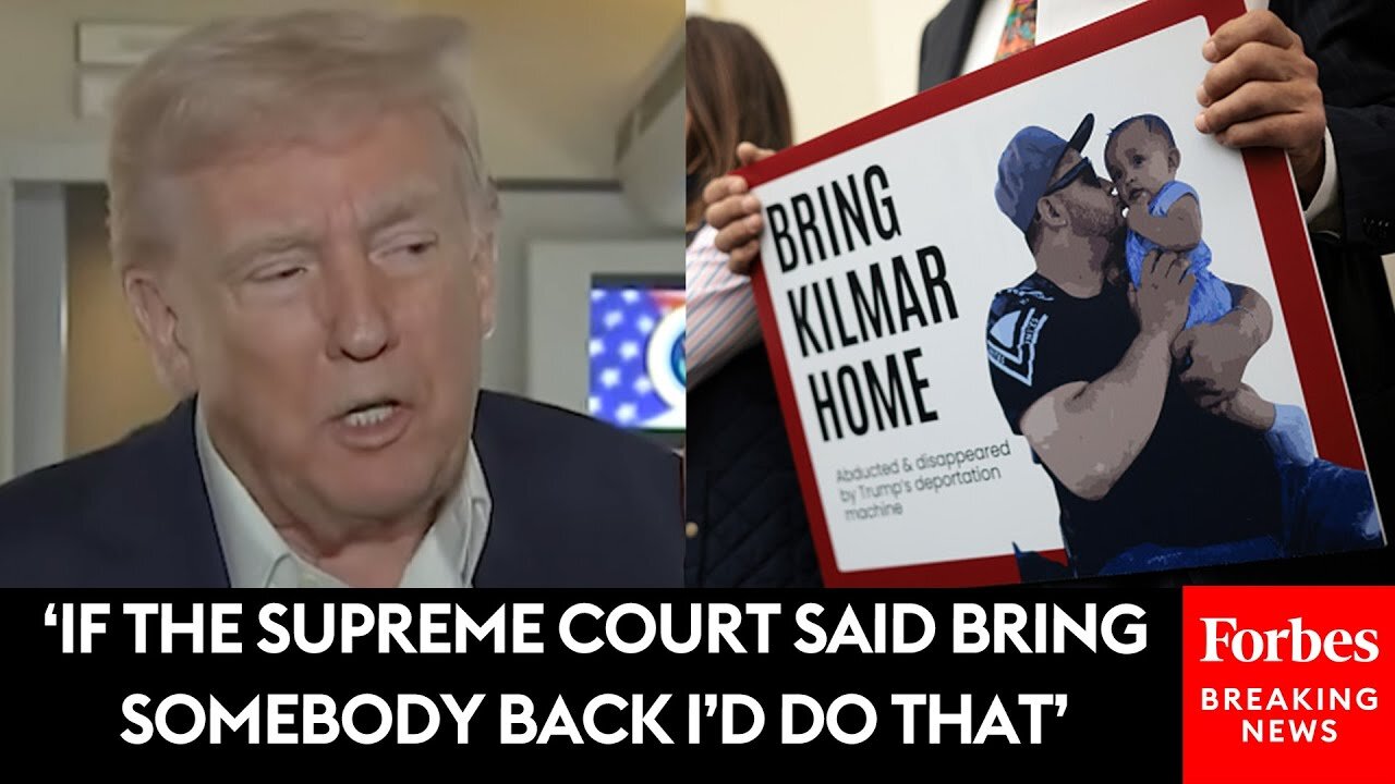 Trump Pressed About The SCOTUS Decision Calling For The Wrongfully Deported Man To Be Returned
