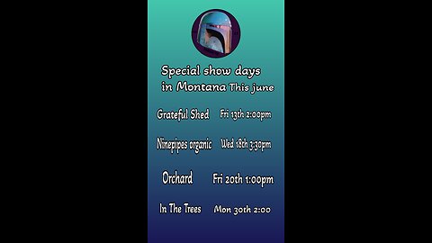 Special show announcements