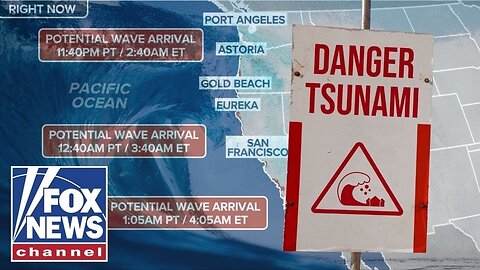 Tsunami sirens sound in Hawaii warning residents to 'seek higher ground' following 8.8 quake