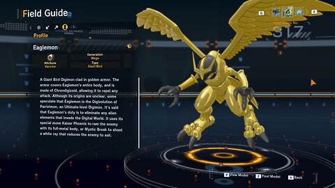 eaglemon all digivolution/de-digivolution/profile Digimon Story Time Stranger