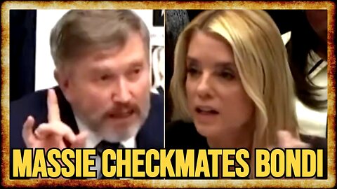 Massie EXPOSES Pam Bondi's Epstein Coverup TO HER FACE