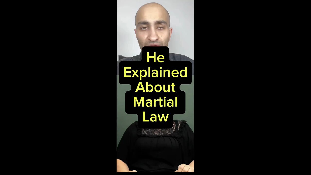 He Explained Martial Law 🤯