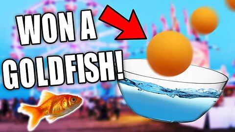 WON A GOLDFISH FROM THE CARNIVAL!
